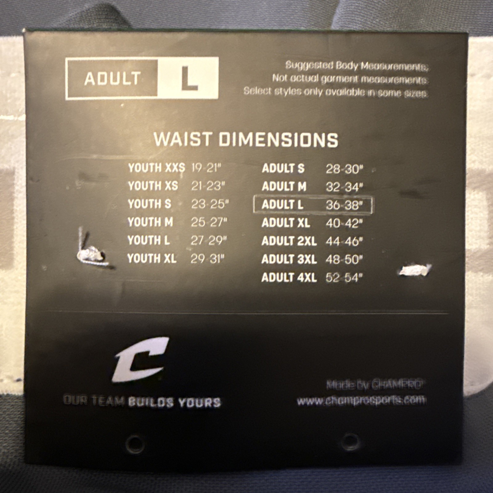 Champro Knicker Baseball Pants, Adult Men's Large BP10 Gray Lot Of 2