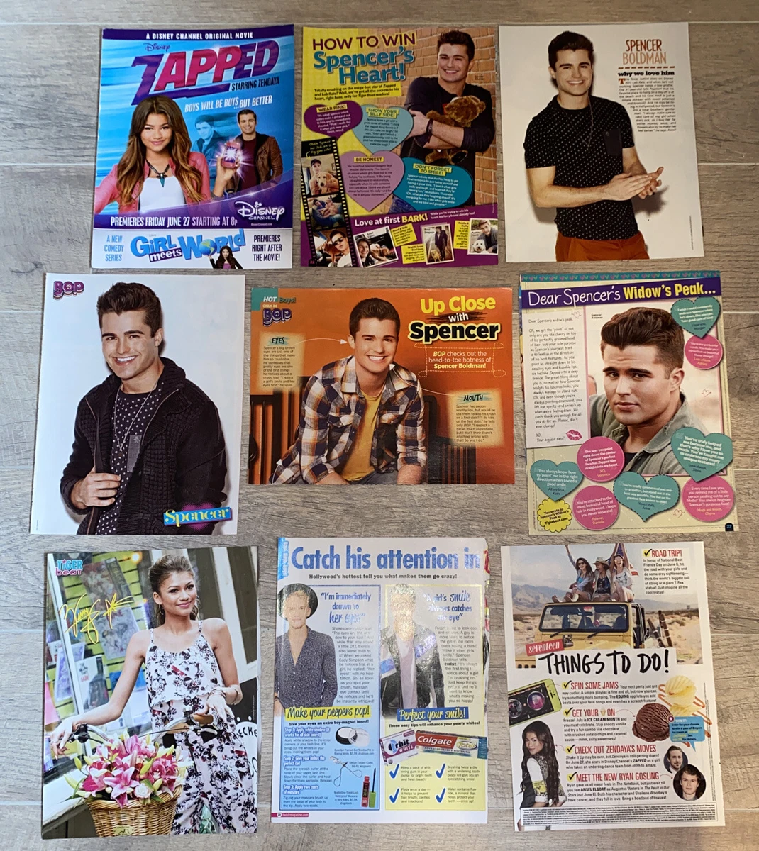 RARE Disney's Zapped Posters & Articles! Zendaya Spencer Boldman | eBay