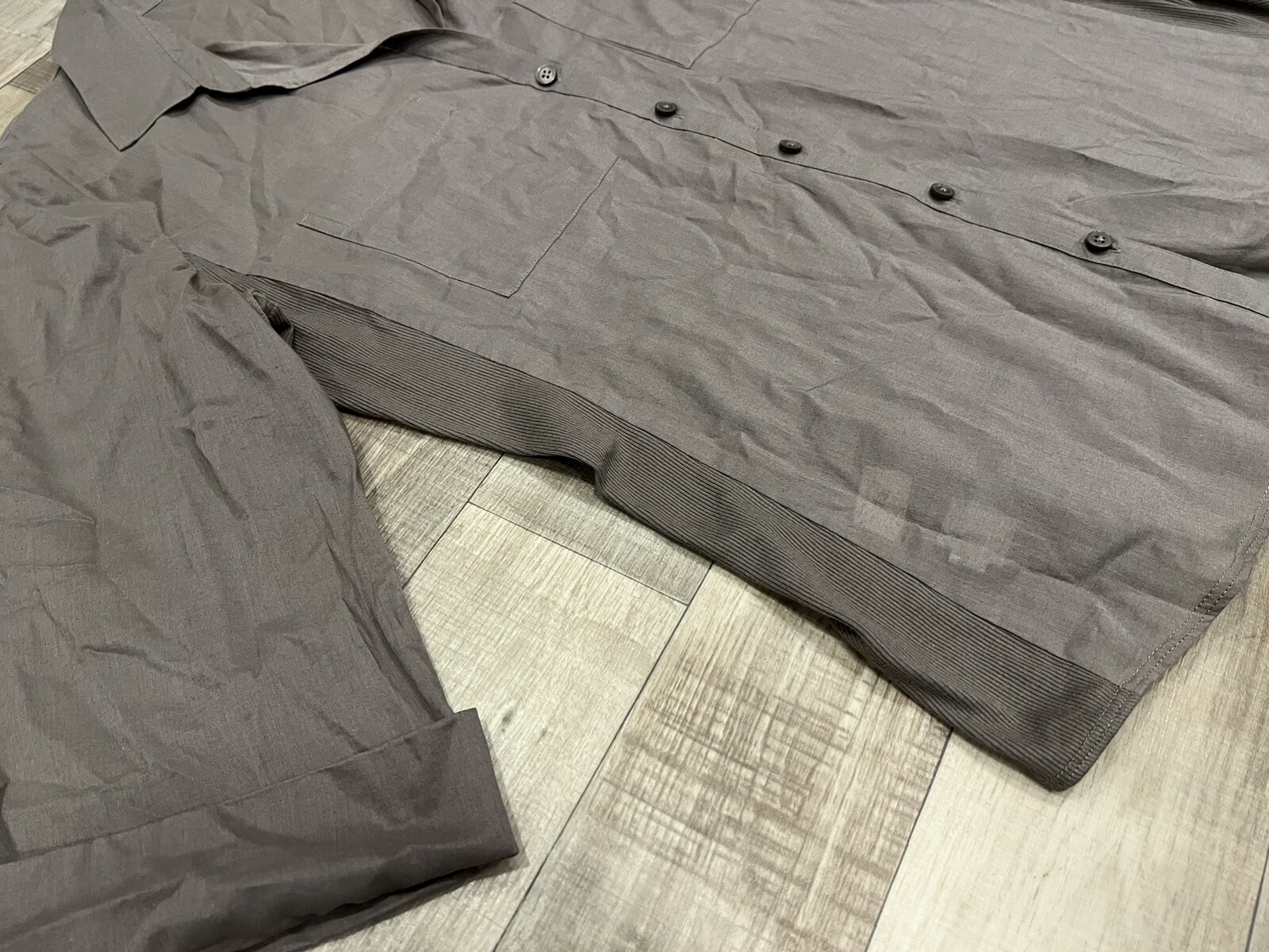 Ann Taylor Light Brown Button Down Cuffed Sleeve … - image 5