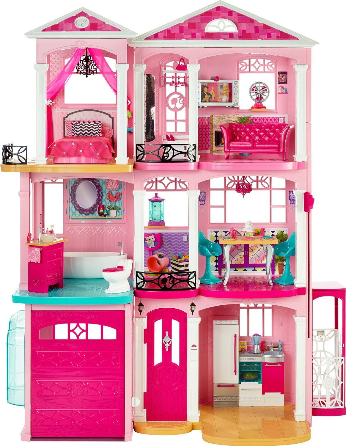 Barbie's Dream House is finished! (in Lego) - Building the penthouse floor  - custom Lego build pt 3 