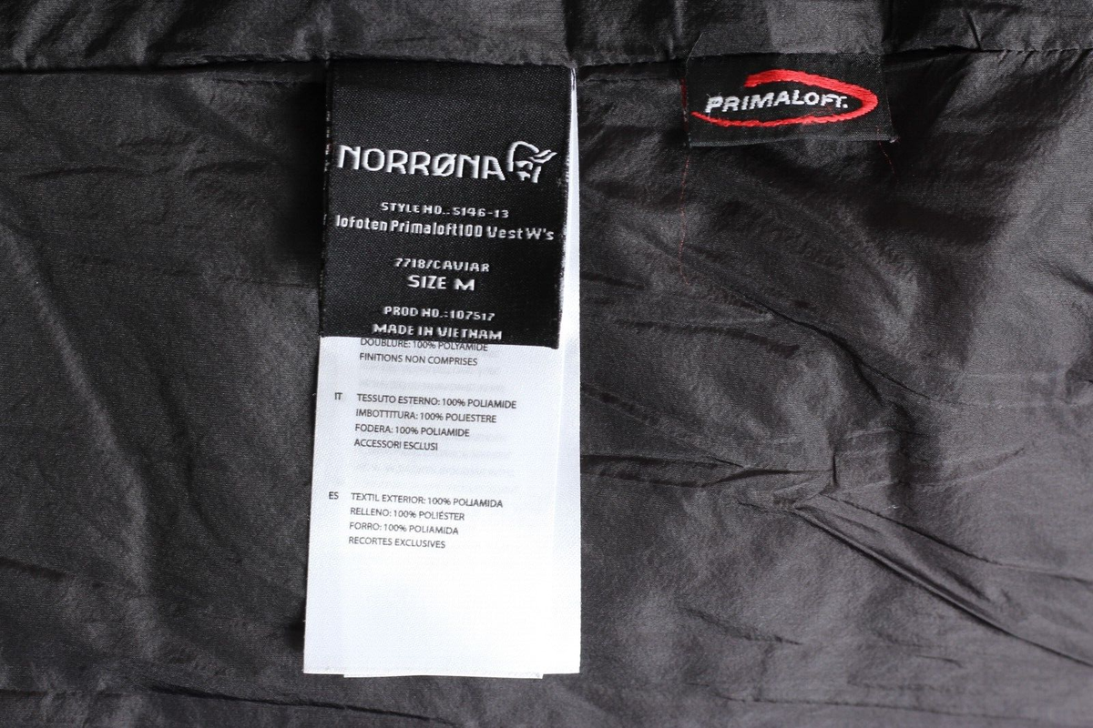 NORRONA Lofoten Primaloft 100 Insulated Gilet Vest Jacket NORRONA Lofoten Primaloft 100 Insulated Gilet Vest Jacket