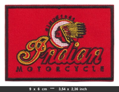 INDIAN Aufnäher Patch Bügelbild Motorrad Chief Drifter Scout V2 Biker USA v7