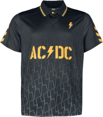 Amplified Men's Power Up FC AC/DC Jersey Hard Rock Band Black Yellow ...