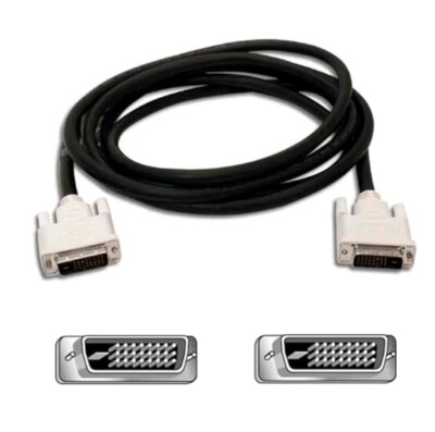 NEW DVI-D Cable Dual Link Male to Male DVI 24+1 Pins Monitor Display Cord 6 Foot