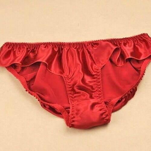 Mutandine donna 100% seta carine vita bassa con volant slip bikini intimo - Foto 16 di 38