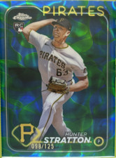 2024 Topps Chrome Update Hunter Stratton Blue/Green Lava Lamp /125 #USC137 RC