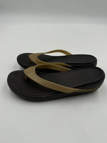 Crocs Carlie Platform Flip Flop Sandals Women's Size 9 - Picture 6 of 11