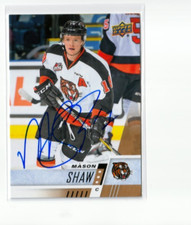 MASON SHAW autographed SIGNED '17/18 Upper Deck CHL card MEDICINE HAT TIGERS
