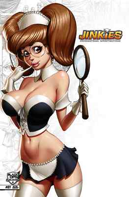 Jinkies Inc. #1 Ale Garza C2E2 Retail Sketch Variant Cover Black Ops LTD 200