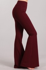 Chatoyant Ponte Flare Bell Bottoms Wine Small