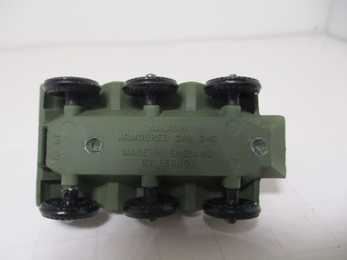Vintage MATCHBOX LESNEY ARMY #67A SALADIN 6X6 ARMORED CAR RESTORED EXCELLENT - Picture 7 of 9