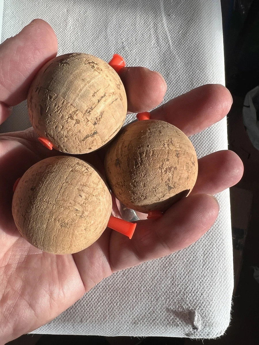 RebelFIN 11/2 Inch Round Natural CORK BALL Fishing Bobber