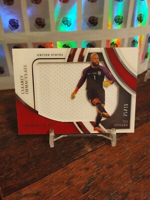 Tim Howard /49 Player-Worn Patch Relic Panini Immaculate Everton USA Legend