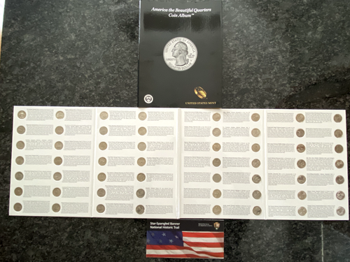 United States Mint America the Beautiful Quarters Coin Album + Coins with Sleeve - Picture 3 of 7