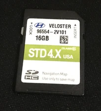  2015 2016 2017 OEM HYUNDAI VELOSTER NAVIGATION SD CARD GPS MAP DATA 96554-2V101