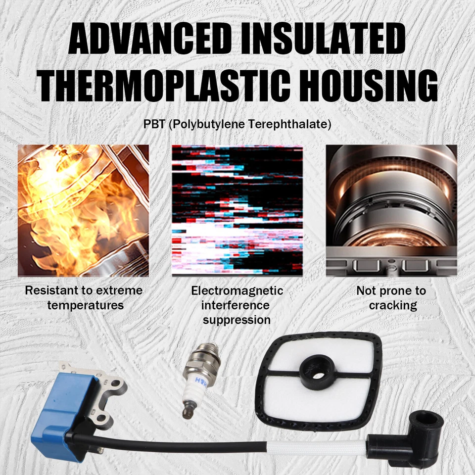 Nuevo kit de bobina de encendido para Echo SRM-225, PAS-225 + Más réplica A411001690 EE. UU. Foto 3 de 4