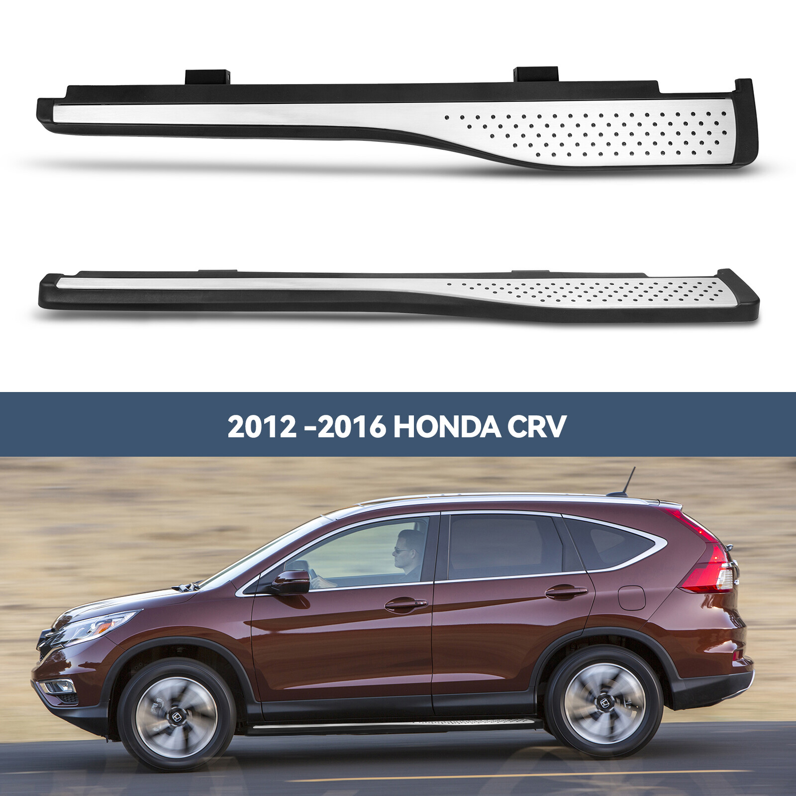 Nerf Bars For Honda CRV/CRV 20122016 Silver Aluminum Side Steps