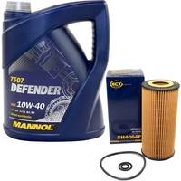 MotoröL Set 10W-40 5 Liter + ÖLfilter SH 4064 P FüR Mercedes-Benz E-Klasse