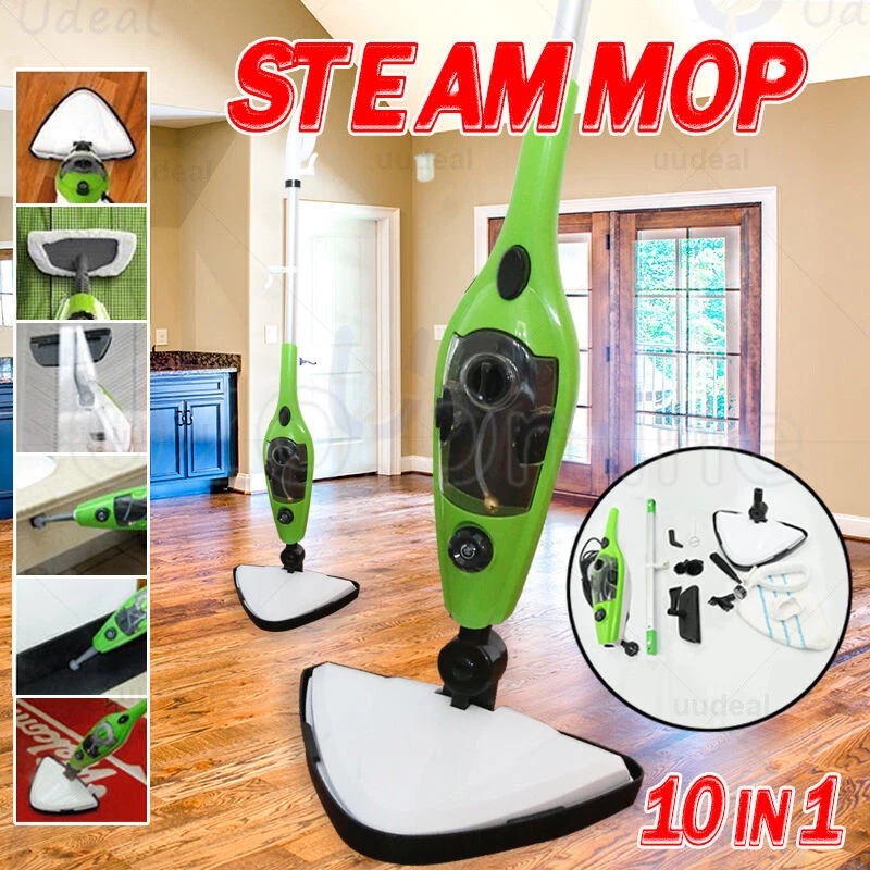 10in1 Handheld Steam Mop Cleaner Carpet Floor Cleaning Steamer 1300W 400ml AU