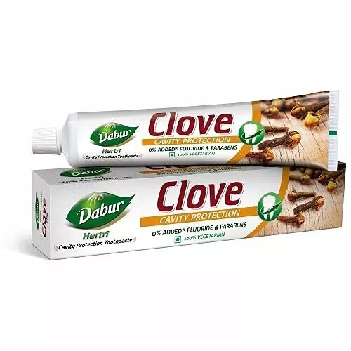 Dabur Herbal Anti Cavity Clove Toothpaste for Strong Teeth Bleeding