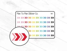 1187~~Doodle Arrows Planner Stickers.