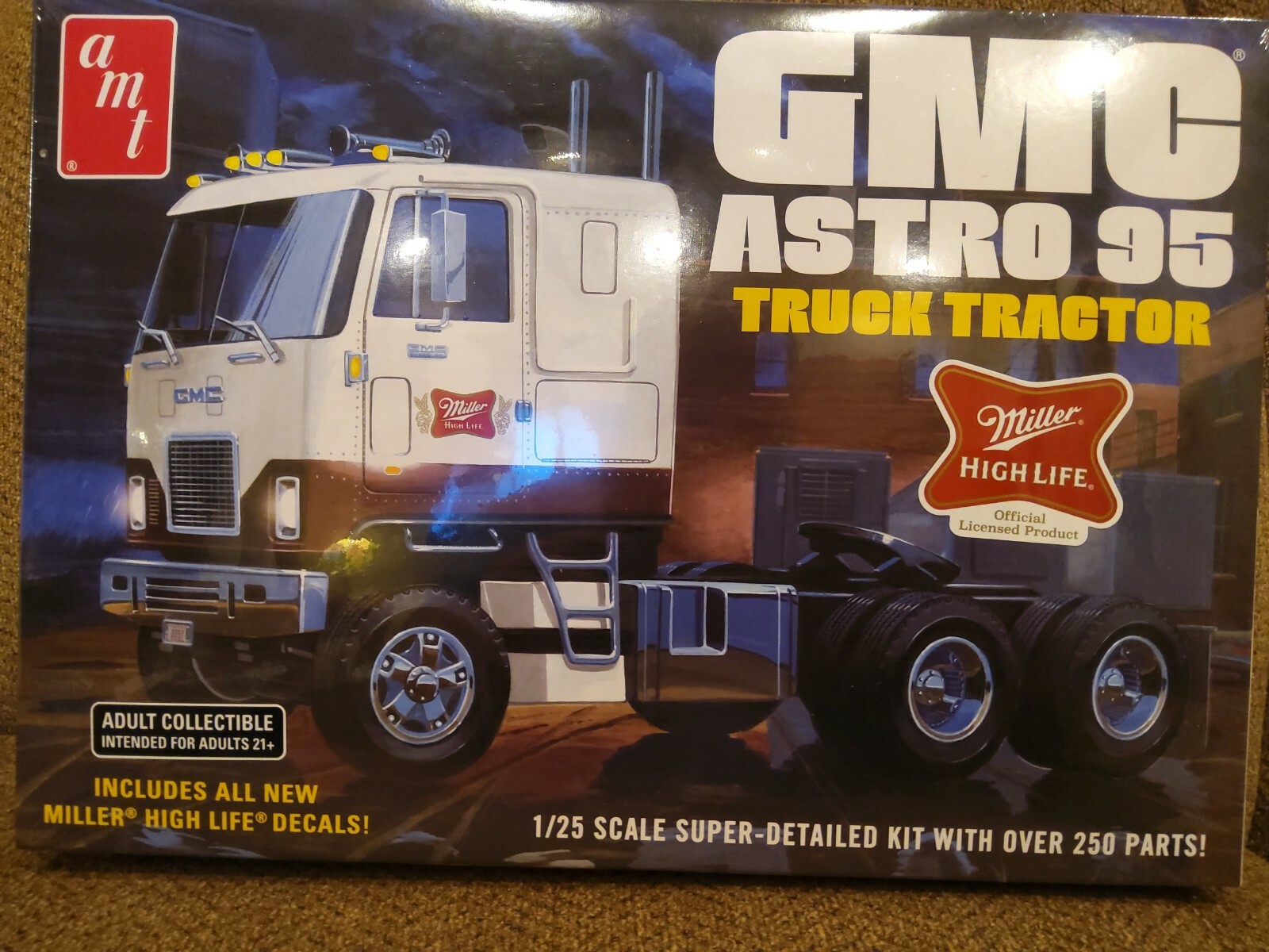 AMT GMC ASTRO 95 SEMI TRACTOR (MILLER BEER) 1:25 SCALE MODEL KIT | eBay