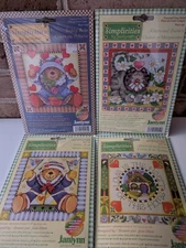 Janlynn Simplicities Cross Stitch Kits - Bears, Kitten, Home - LOT OF 4