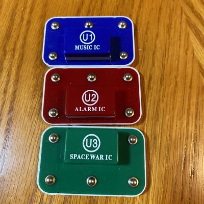 3 Elenco Snap Circuits Replacement Parts U1 Music IC U2 Alarm IC  U3 Spacewar IC