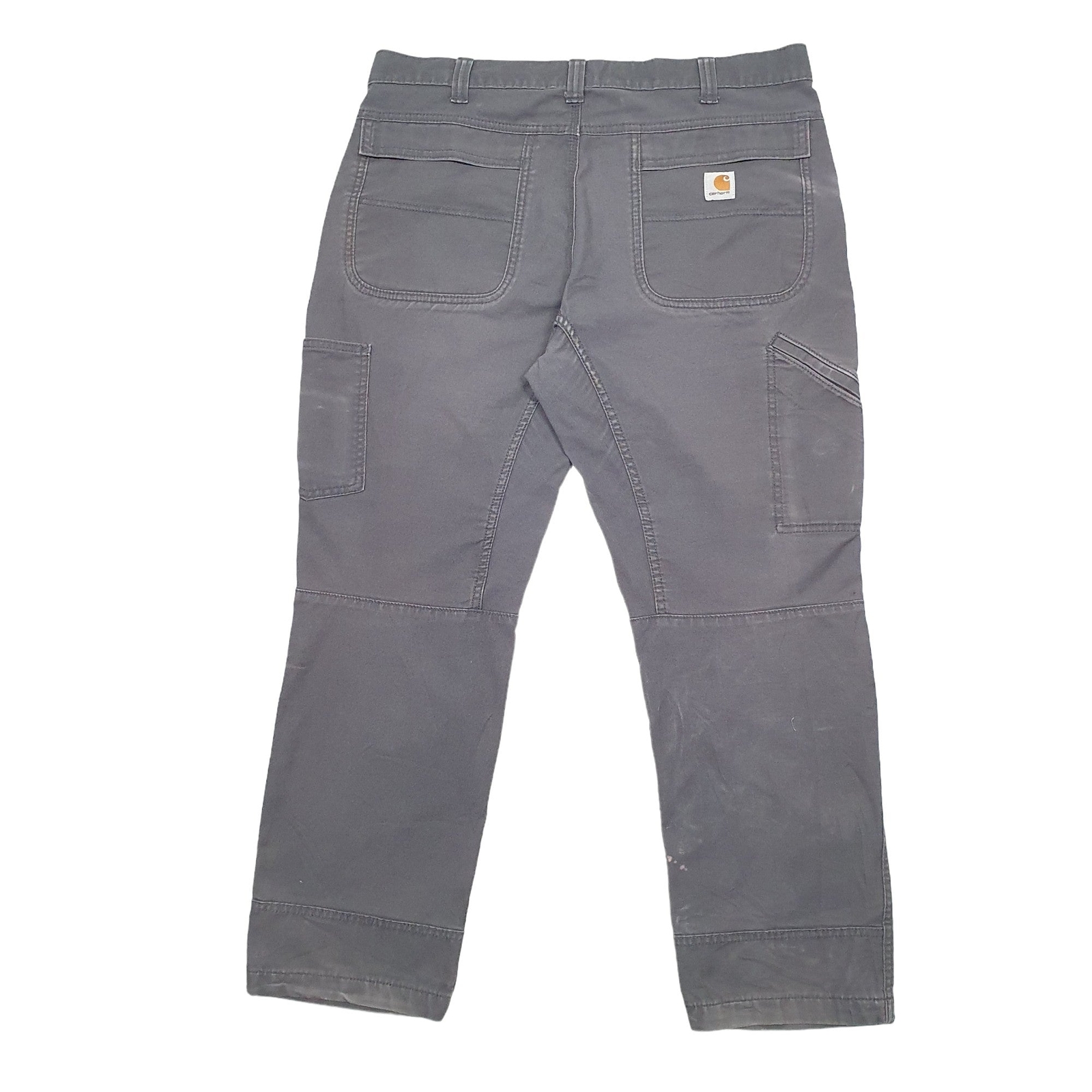 CARHARTT Carpenter Workwear Trousers Cotton Grey Mens W38 L30 image 4