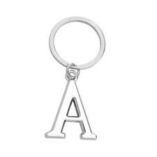 Keyring Letter - Initial Alphabet Key Ring Charm Silver and Gold