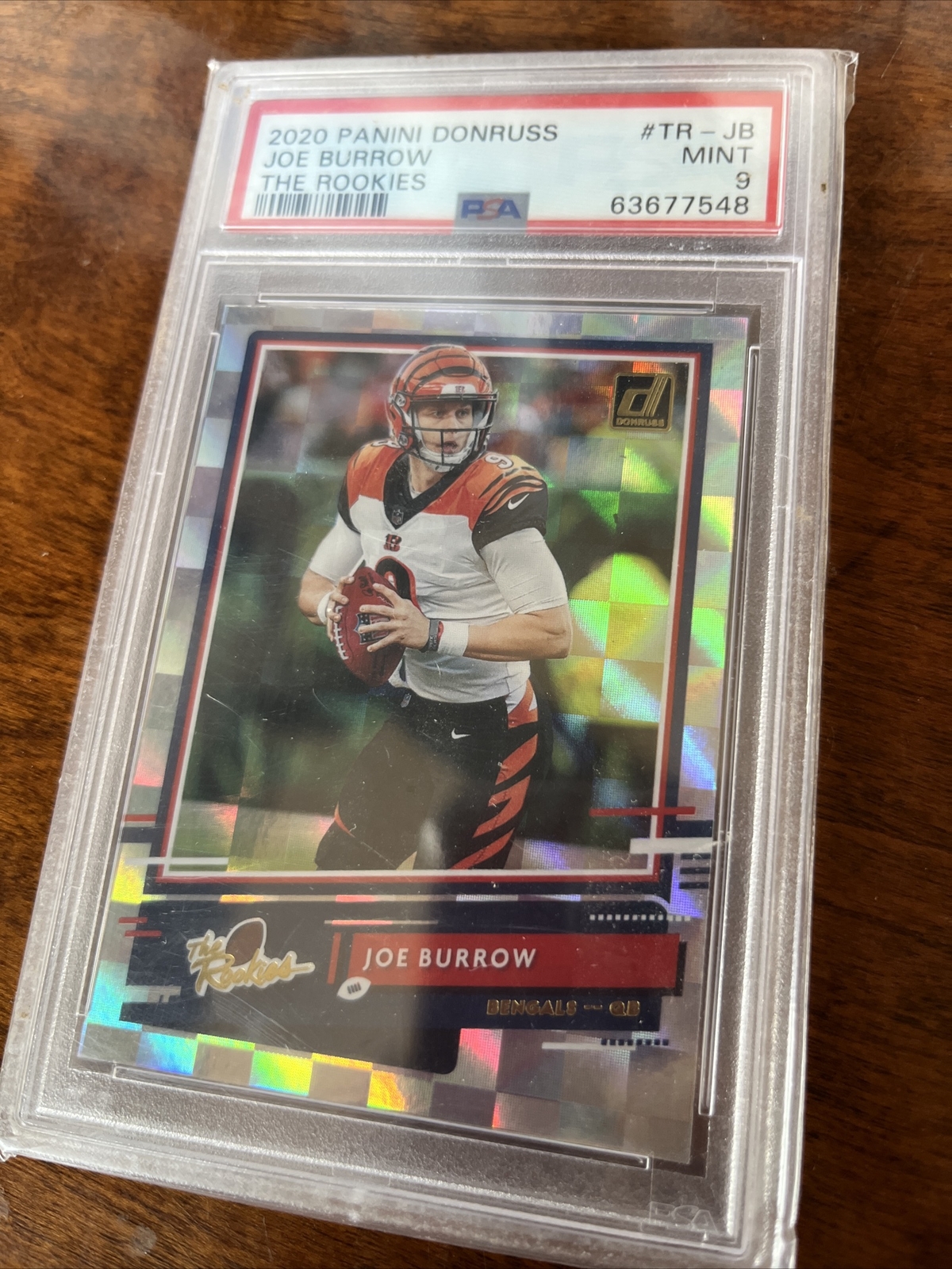 2020 Panini Donruss Joe Burrow The Rookies PSA 9 TR-JB QB Bengals
