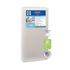Sealy Flex Cool Breathable Hypoallergenic 2-Stage Dual Firm Waterproof Baby C...