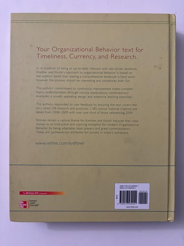 Organizational Behavior 9th Edition - Hardcover, Angelo Kinicki Robert Kreitner - 第 2/3 張圖片