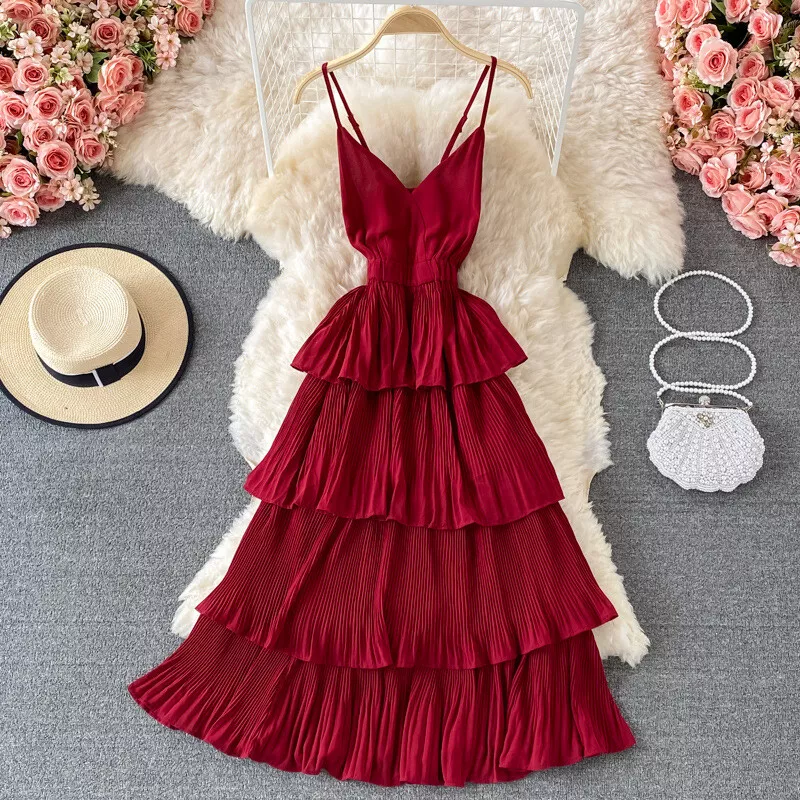 Layered beach best sale dress