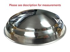 1 Stainless Hubcap Plain Moon For 1940-48 Ford Car 1940-56 Ford Truck
