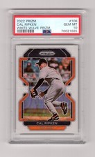 [PSA 10 Gem MInt] 2022 Panini Prizm White Wave Prizm #106 Cal Ripken Jr. (Pop 2)