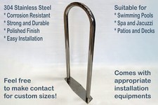 Niestandardowa poręcz basenowa, pasek bezpieczeństwa ze stali nierdzewnej do basenu, wsparcie pływania