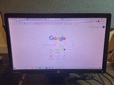 HP EliteDisplay E201 20" Monitor Tested Works W Power Cable And VGA Cable