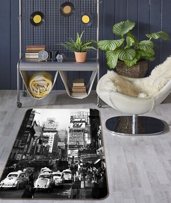 3D Street Architecture Car ZHUA987 Game Non Slip Rug Mat Photo Carpet Amy