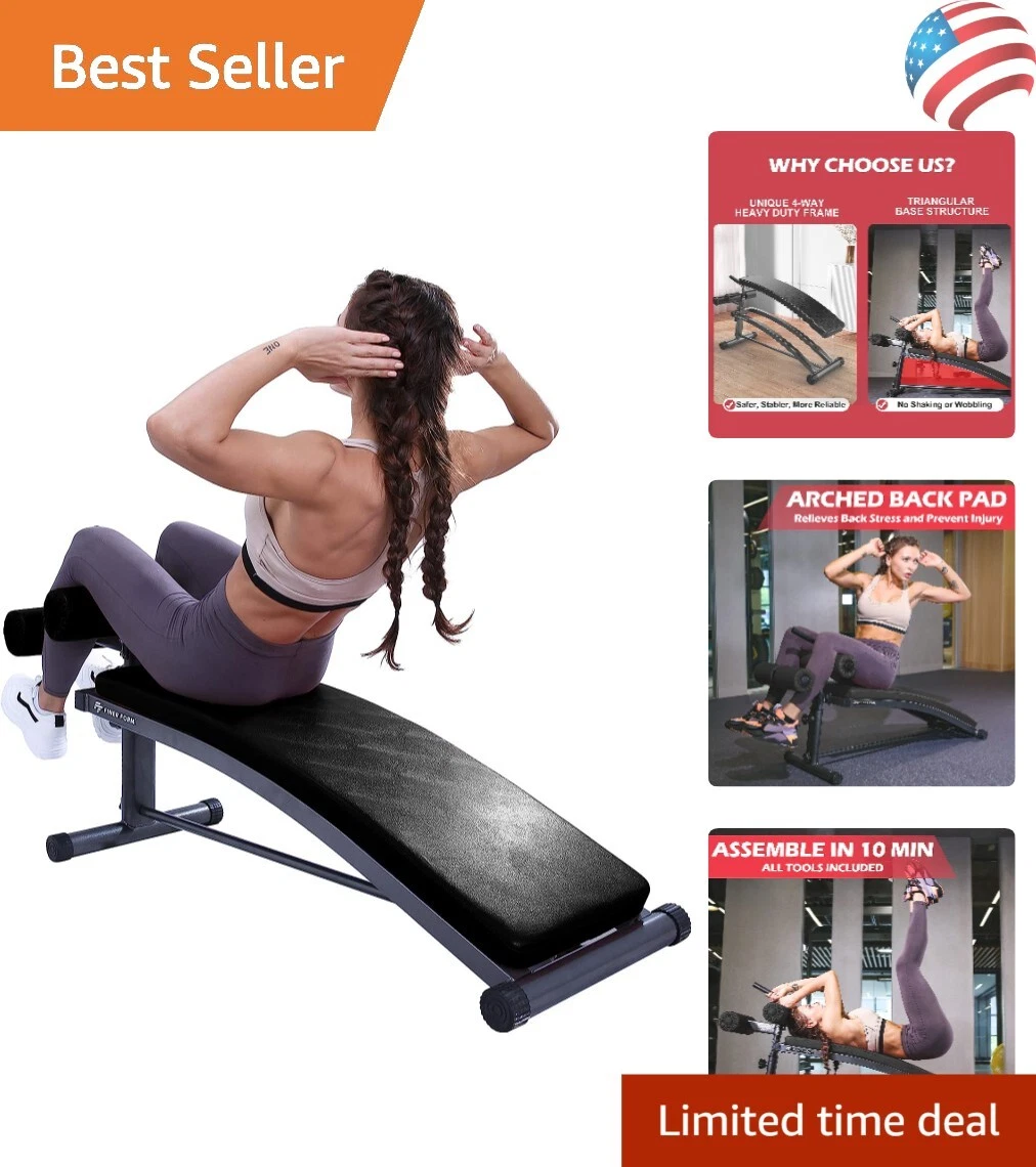 Ab crunch bench with handles sales