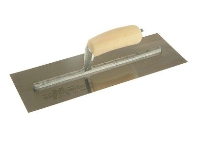 Marshalltown MXS73SS Cement Trowel Stainless Steel Wooden Handle 14 x 4.3/4in M