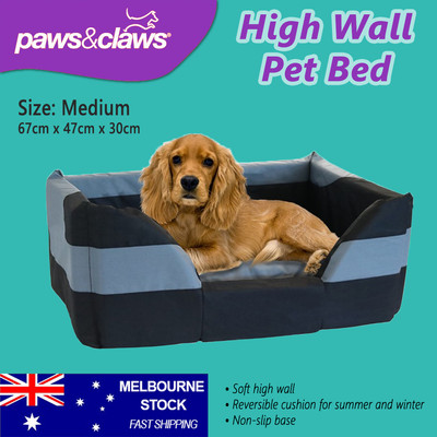 high wall dog bed