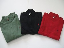 POLO RALPH LAUREN Men's 100 Cotton Mock-Neck Pullover Sweater S-L-XL