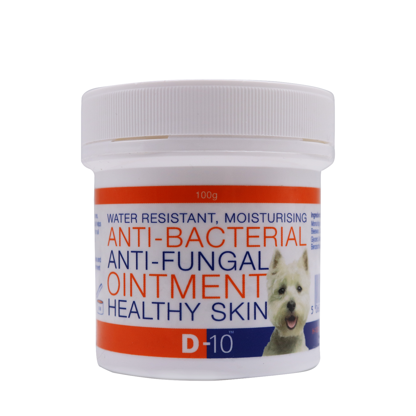 D10 Dog Ointment AntiFungal / Bacterial; Breaks 'Itch / Scratch