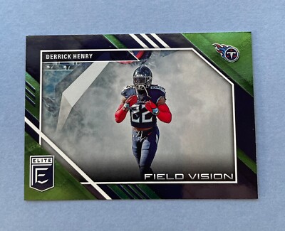 2023 Panini Donruss Elite Football Derrick Henry Field Vision Green #FV-9 Titans