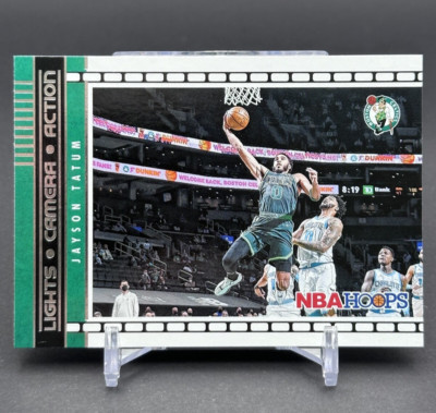 2021-22 NBA Hoops - Jayson Tatum Lights Camera Action Insert #11 Boston Celtics