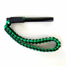 Ferro Rod Fire Starter - The BigDaddy - Green and Black - 5in by 1/2in