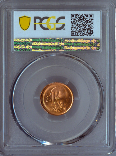 1980 Australia 1 Cent PCGS MS66 RD Quality - Imagen 2 de 2