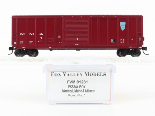 N Scale Fox Valley FVM 81231 MMA Montreal Maine Atlantic PS5344 n-scale-fox-valley-fvm-81231-mma-montreal-maine-atlantic-ps5344