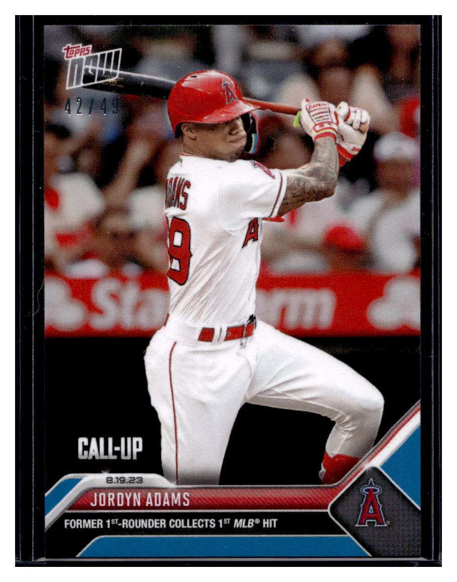 2023 Topps Now #734 Jordyn Adams Blue Parallel Card #d /49